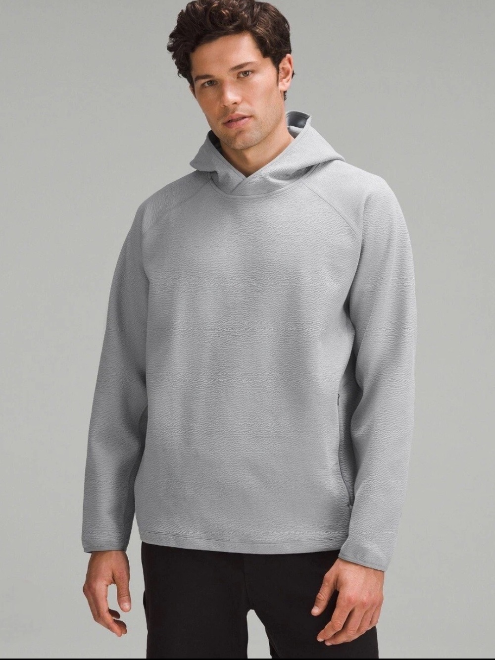 Lululemon Textured Spacer Pullover Hoodie Rhino Gray Men’s Size Large
